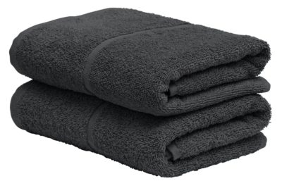 ColourMatch - Pair of Hand - Towels - Jet Black
